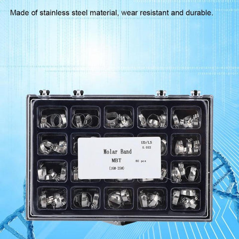 80Pcs Tube Molar Band Kit